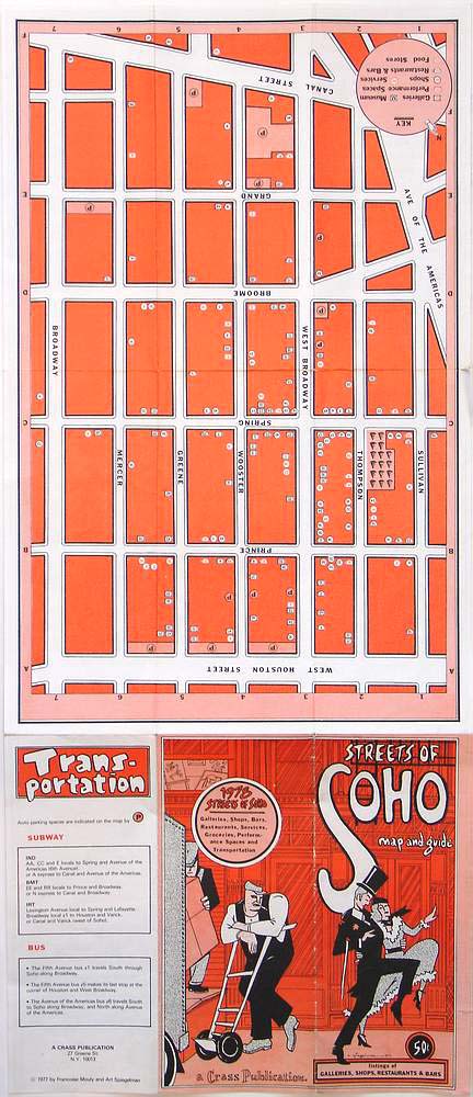 (New York – New York) Streets of Soho map and guide