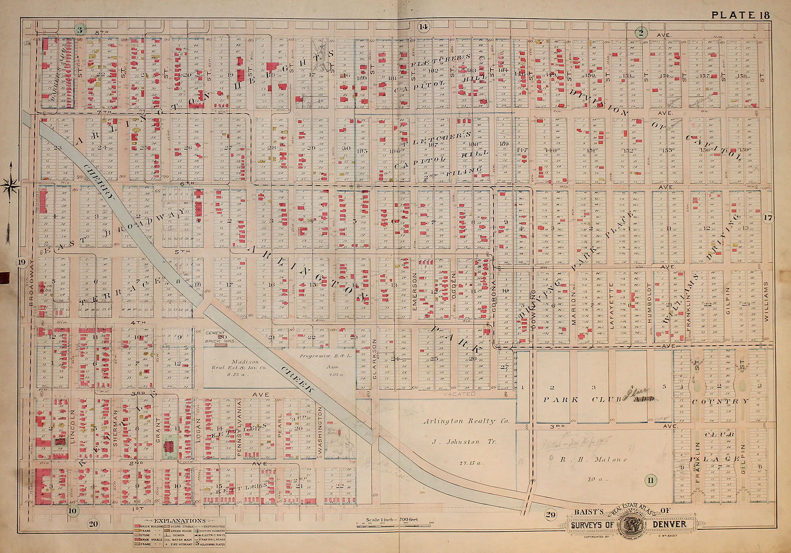 (CO - Denver)... Plate 18 (Cherry Creek)