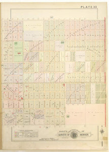 Denver... Plate 33 (East Colfax -Monclair)