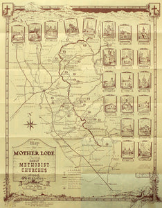 (CA. - Mother Lode country) Map of the Mother Lode