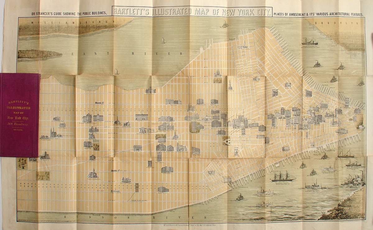 (New York – New York) Bartlett's Illustrated Map of New York Cit