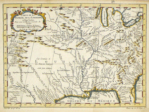 Carte De La Floride, De La Louisiane, et Pays Voisins