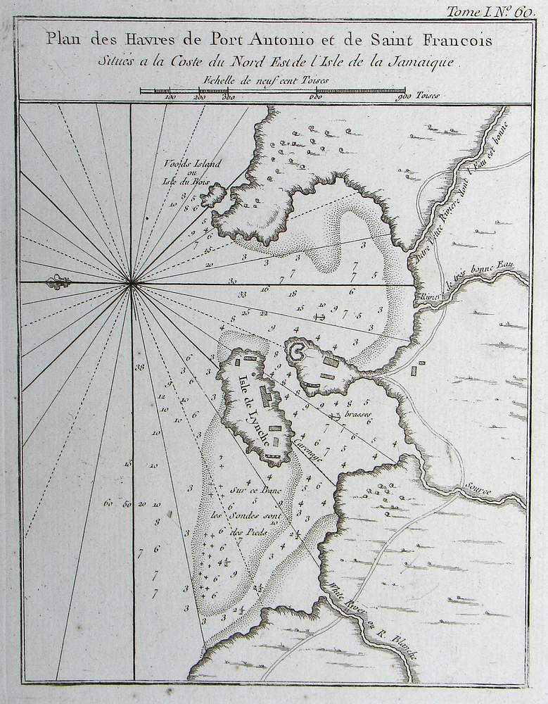 Plan des Havres de Port Antonio et de Saint Francois...