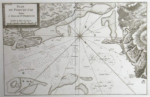 Plan Du Port Du Cap dans L'Isle De St. Domingue