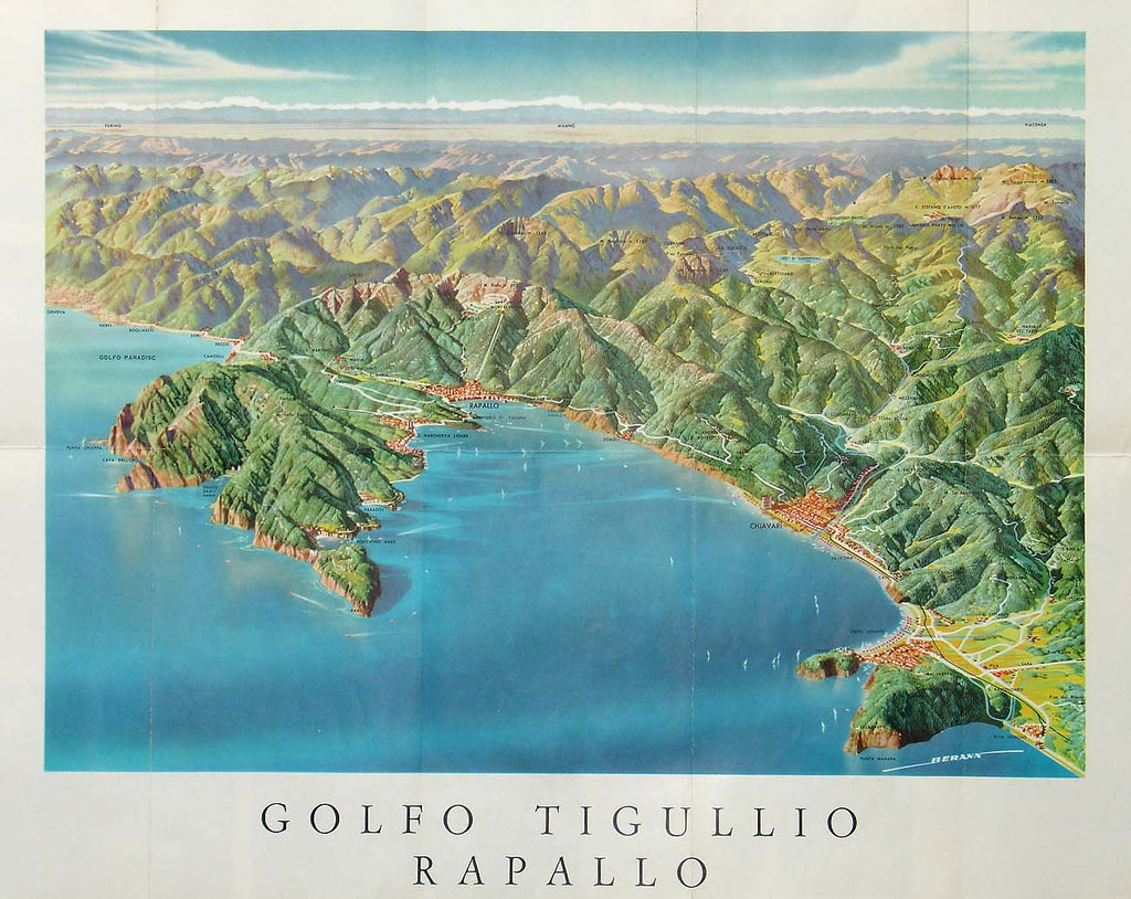 Italy Rapallo Golfo Tigullio Rapallo The Old Map Gallery Italy Rapallo Golfo Tigullio Rapallo The Old Map Gallery