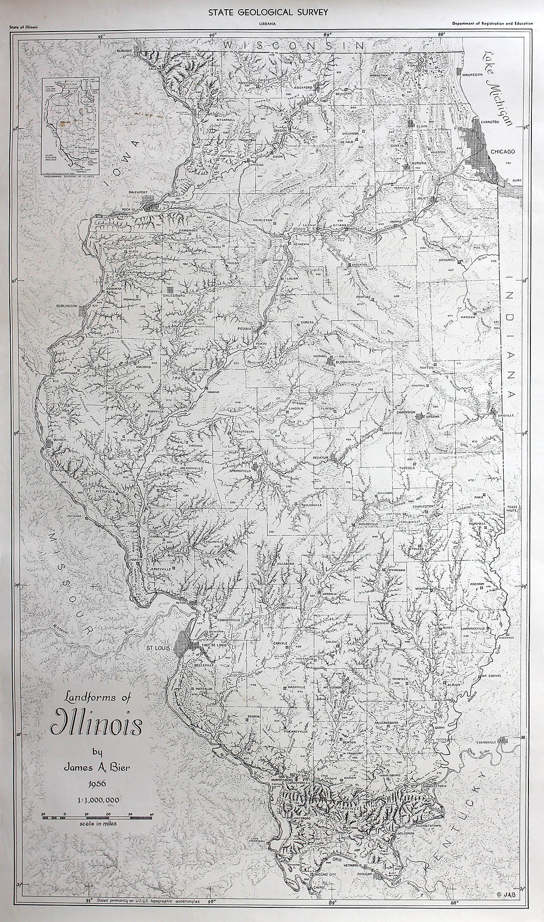 (Il.) Landforms of Ilinnois
