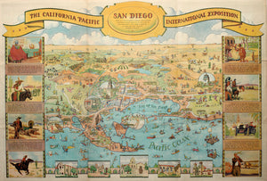 (CA - San Diego) A Cartoon Map...