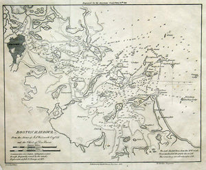 (Mass. - Boston) Boston Harbour From the Survey of...