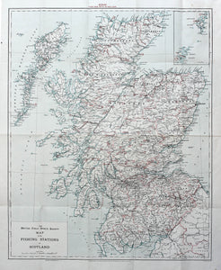 (Scotland - Fishing) Map of the Fishing Stations...