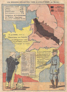 (WWI-Europe) Les Regions Devastees...