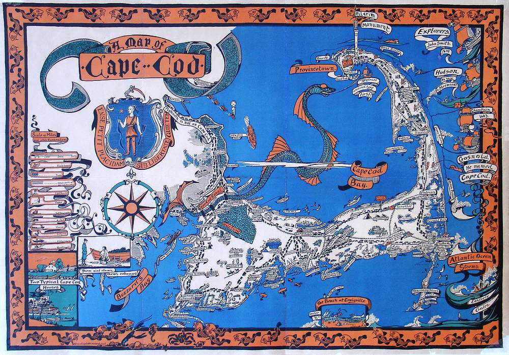 A Map of Cape Cod.