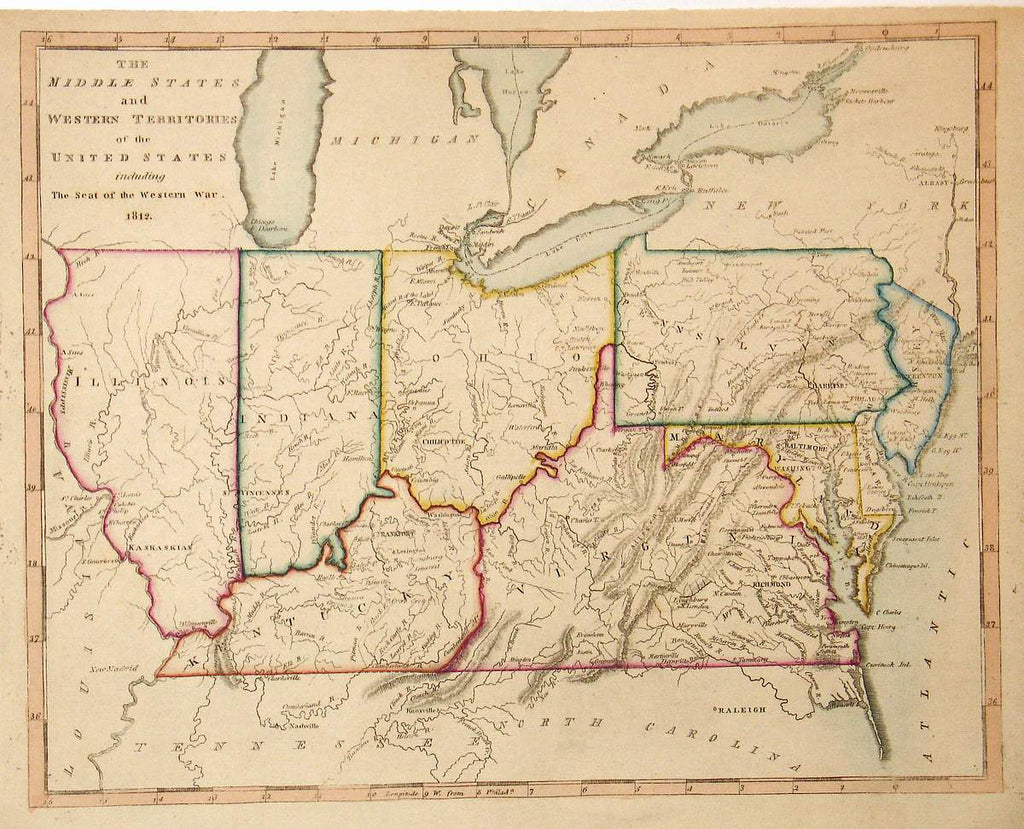 (Midwest) The Middle States and Western Territories of the Unite – The ...