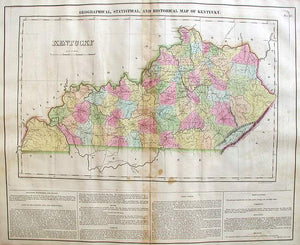 Geographical, Statistical and Historical Map of Kentucky