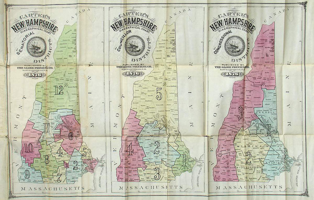 (New Hampshire) Carter's New Hampshire Diagraphical Chart