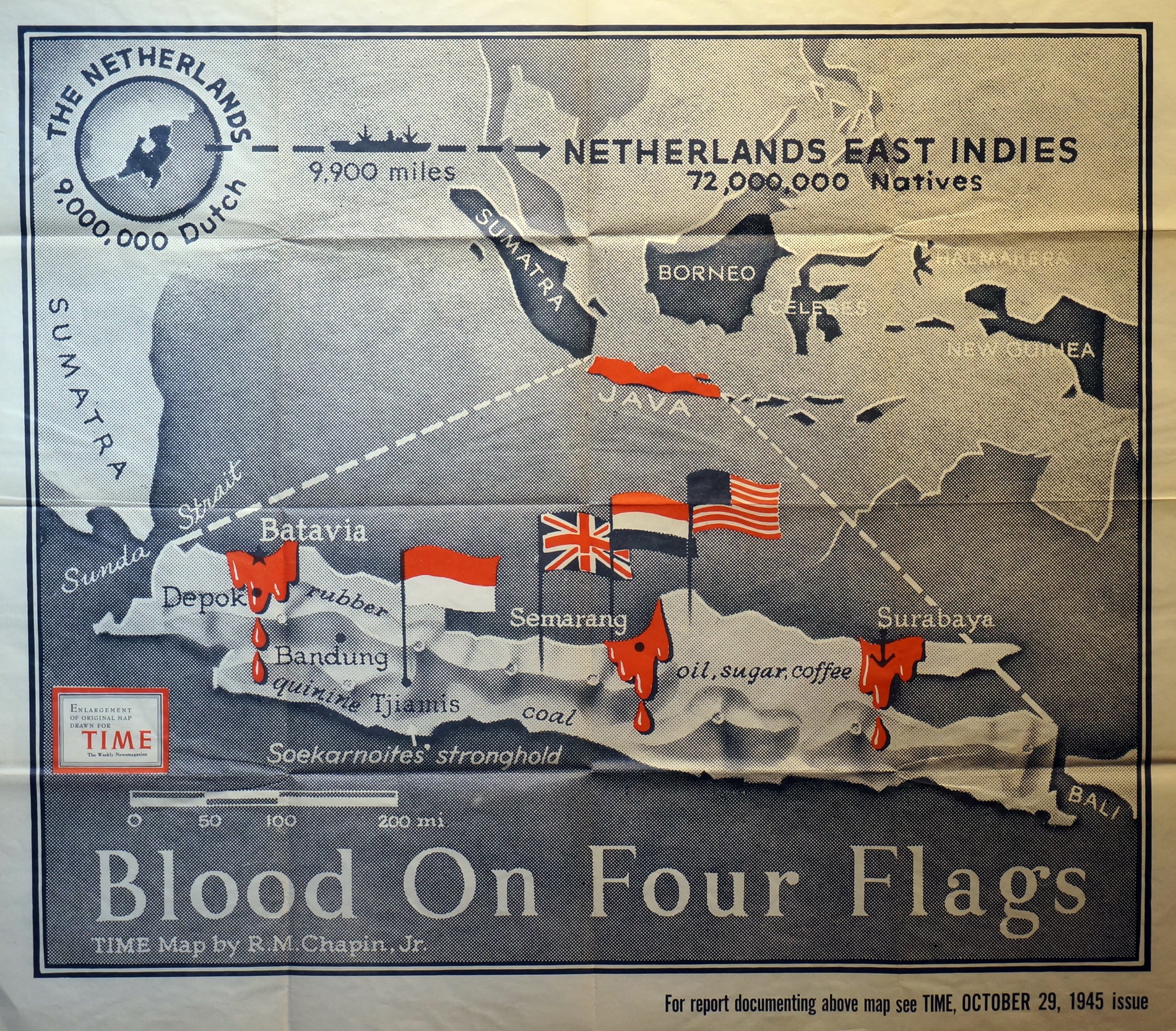 (WWII-Pacific)  Blood On Four Flags