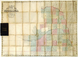 (Nebraska) Chapman's Sectional Map of the Surveyed Part of Nebra
