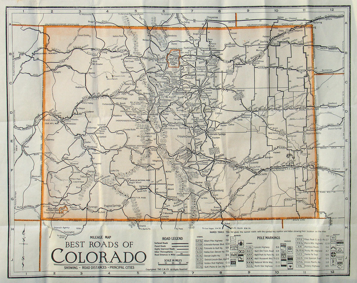 (CO.) Best Roads of Colorado