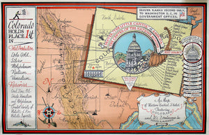 (Colorado) A Map of Western United States Featuring Colorado...