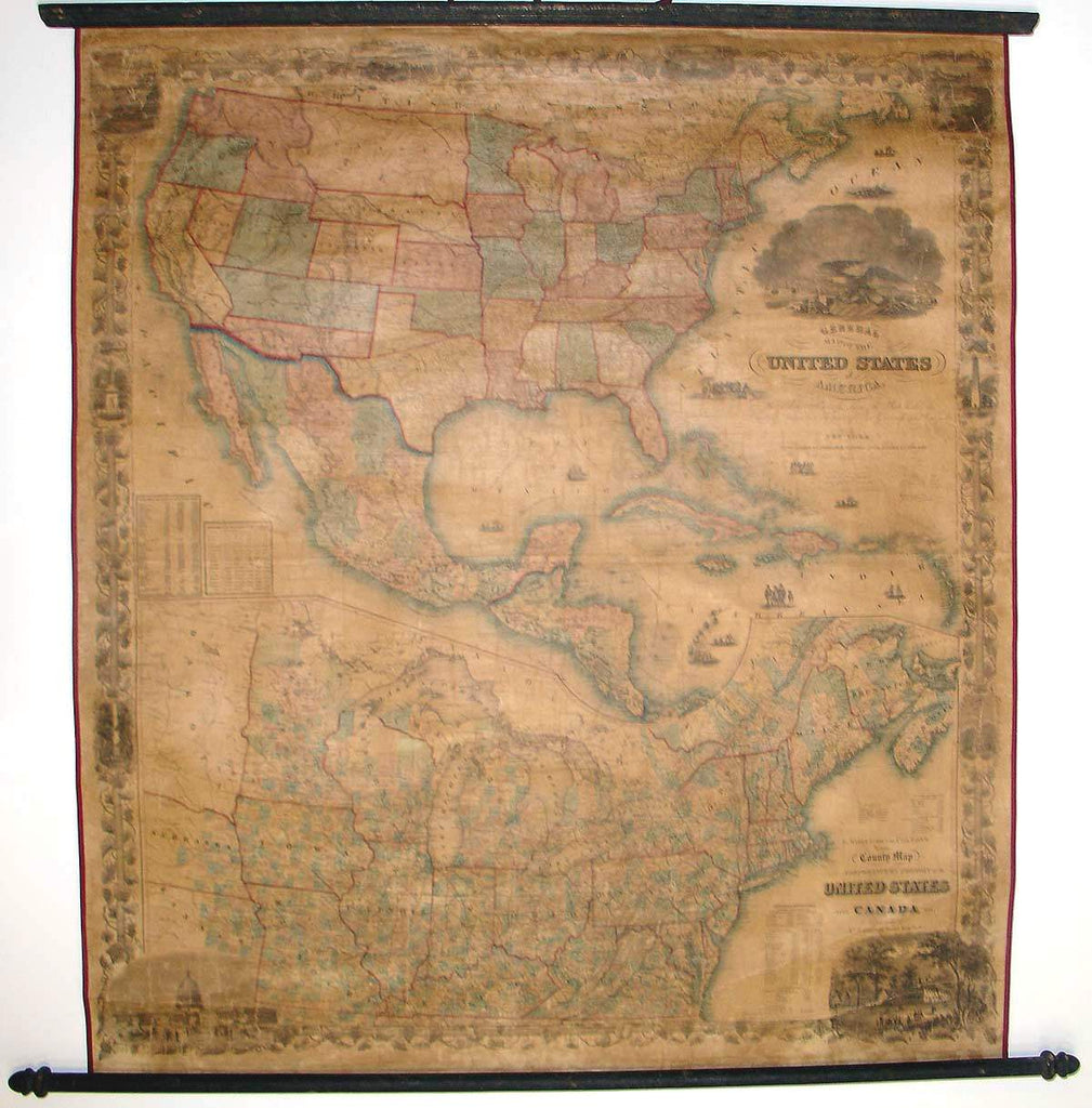 (US) General Map of United States of America.... – The Old Map Gallery