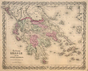 Colton's Greece and the Ionian Republic