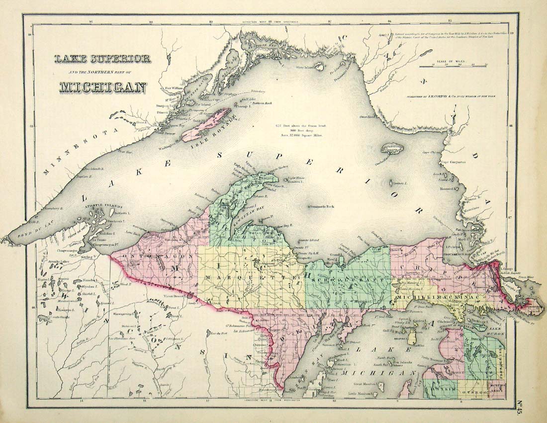 (Lake Superior) Lake Superior and the Northern Part of Michigan
