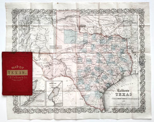 (Texas) Map of Texas, Colton, 1860