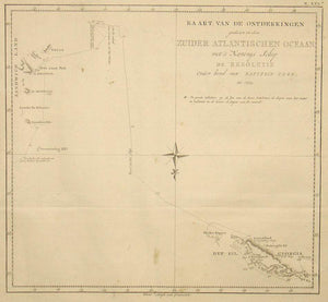 (South Atlantic) Kaart van de Ontdekkingen