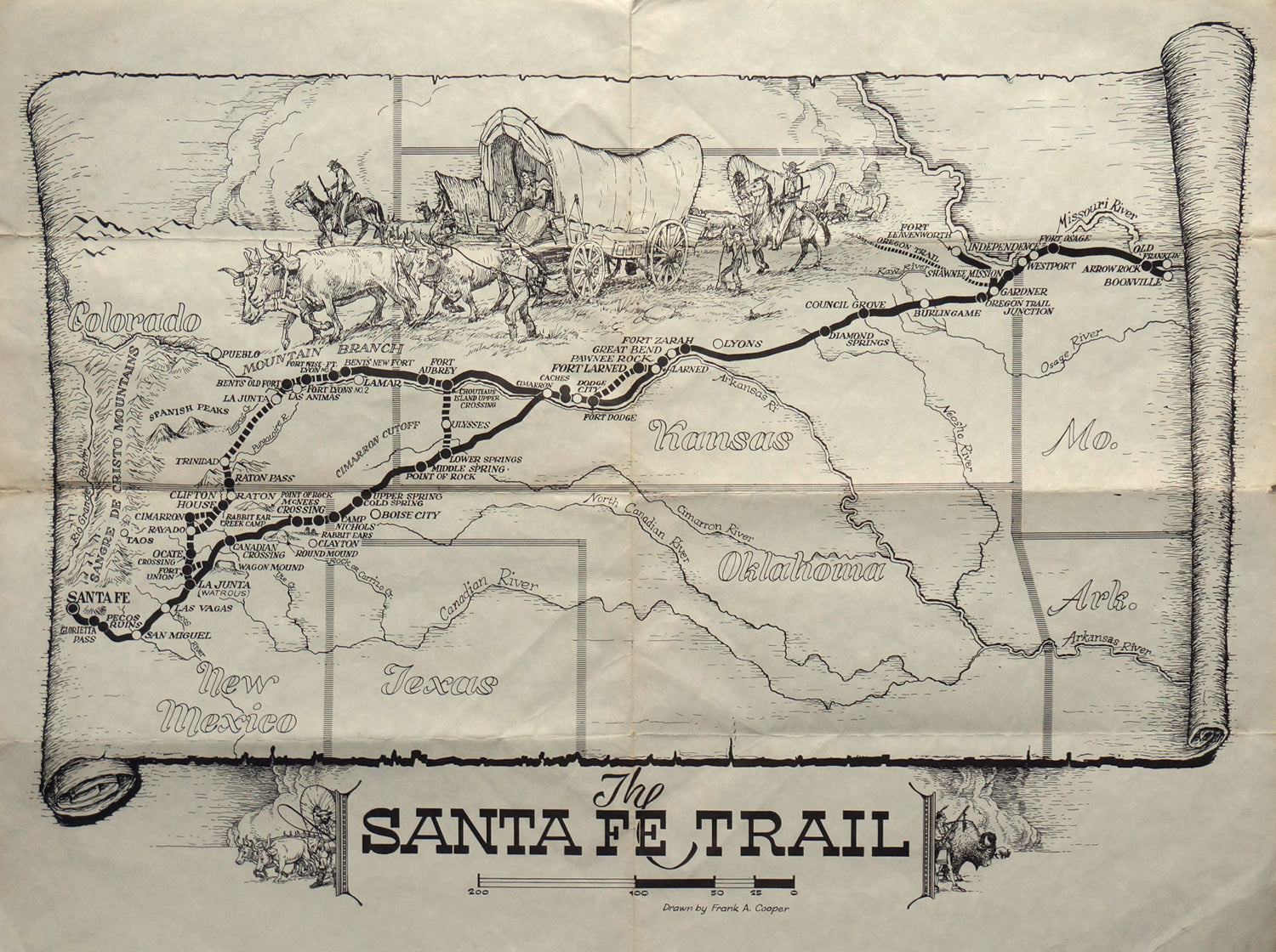 (West - Santa Fe trail ) The Santa Fe Trail