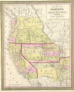 (West) Map Of The State of California...