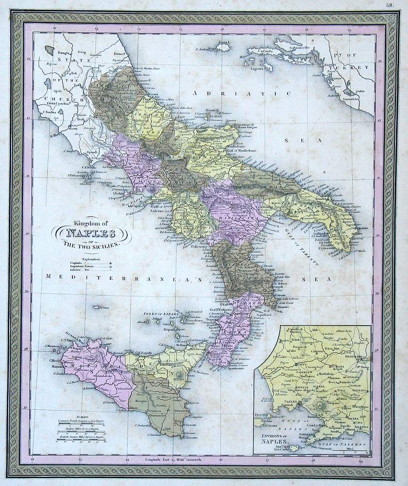 Naples Perth Kingdom of Naples – The Old Map Gallery