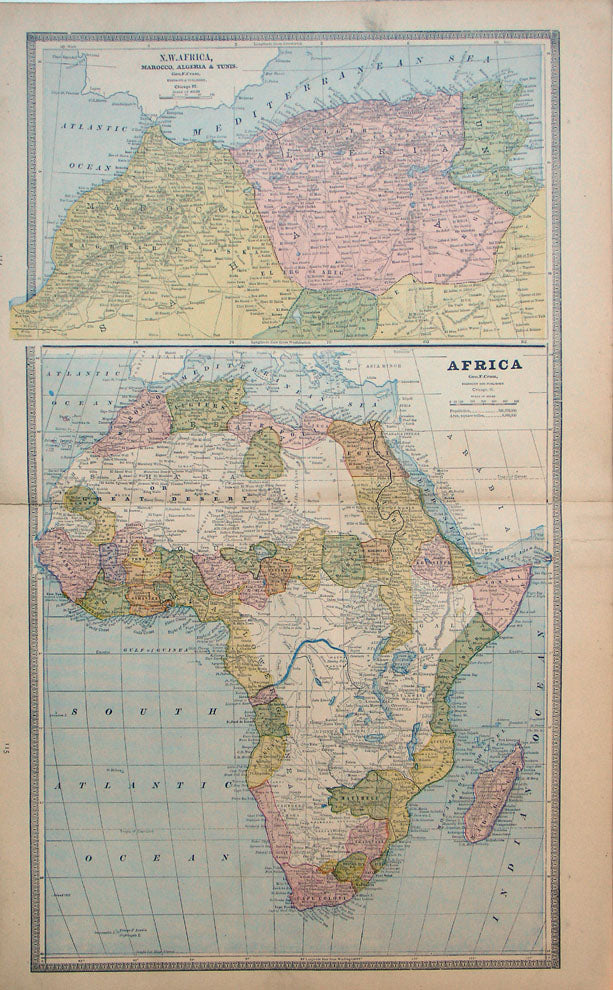 Africa & N.W. Africa, Marocco, Algeria & Tunis