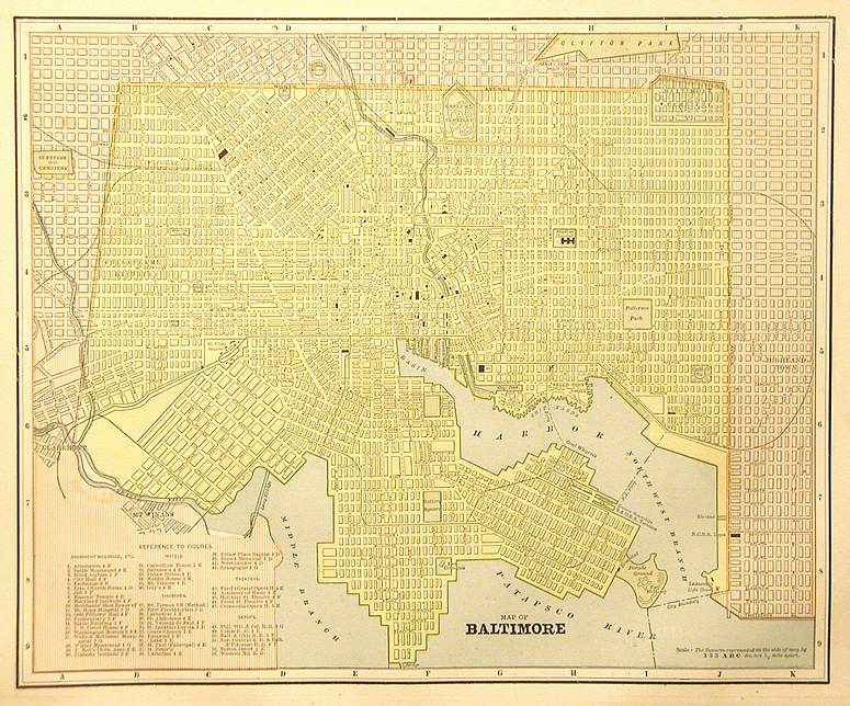 Map of Baltimore