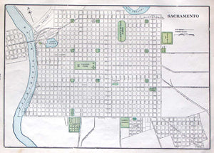 Official Map of Sacramento Cal