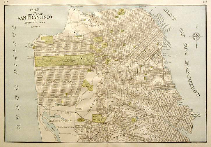 Map of the City of San Francisco