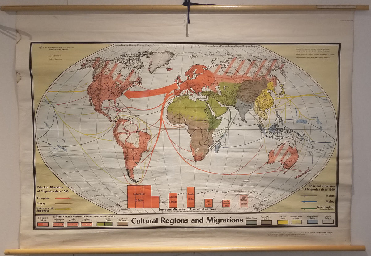 (World-Thematic) Cultural Regions and Migrations – The Old Map Gallery