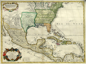 (North America) Carte Du Mexique Et Des Etats Unis