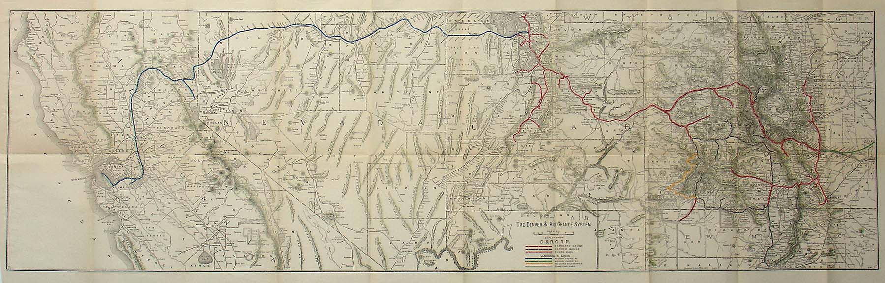 (West - D.R.G.) The Denver & Rio Grande System