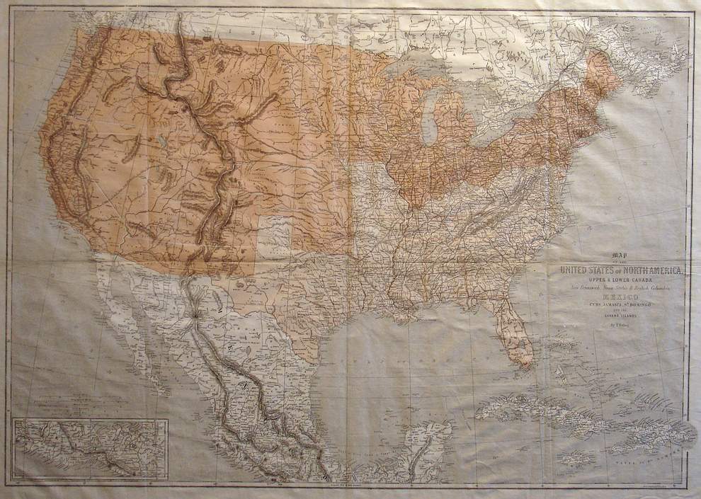 Map of the United States of North America – The Old Map Gallery