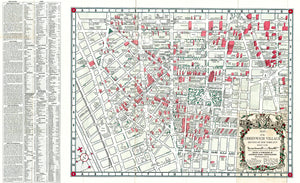 (NY. - Greenwich Village) Map of the Greenwich...