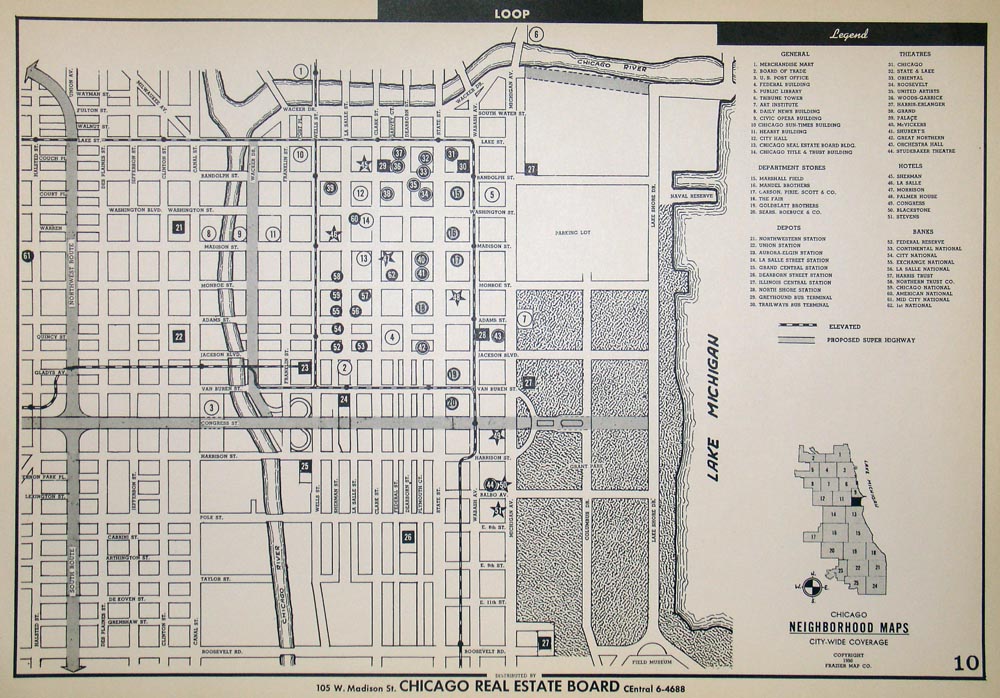 (Illinois-Chicago) Loop – The Old Map Gallery