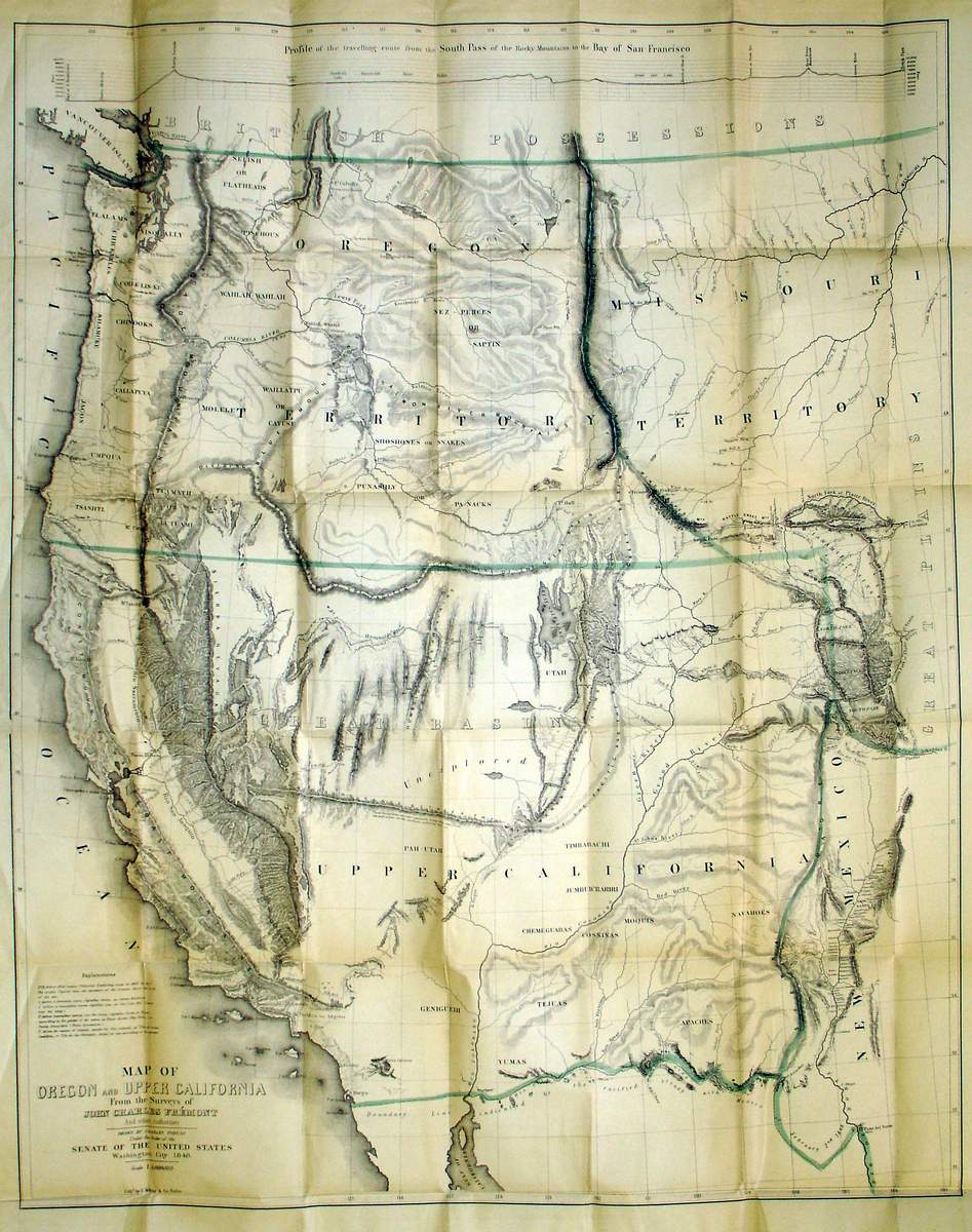 (West) Map of Oregon and Upper California From the...