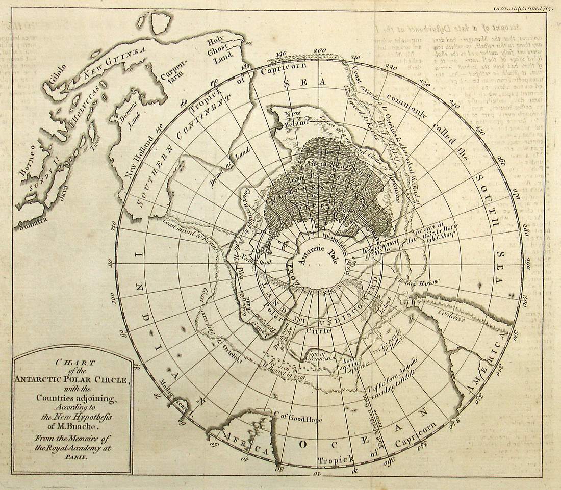 (Antarctica) Chart of the Antarctic...