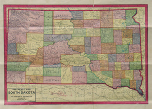 (SD) Reference Map of South Dakota