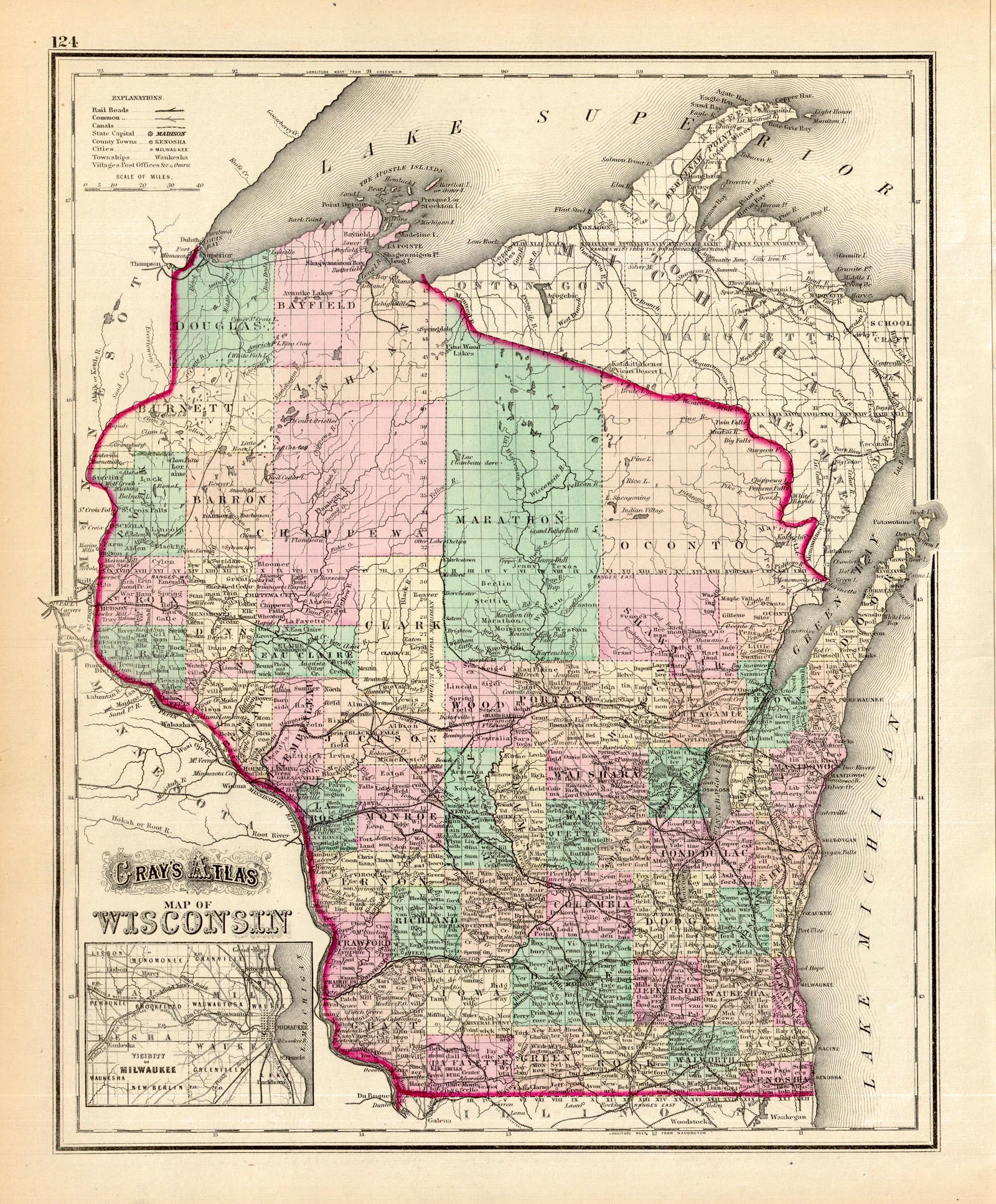 (WI.) Wisconsin – The Old Map Gallery
