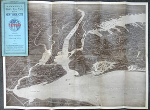 (New York – New York)Hammond's Bird's Eye View Map of New York C
