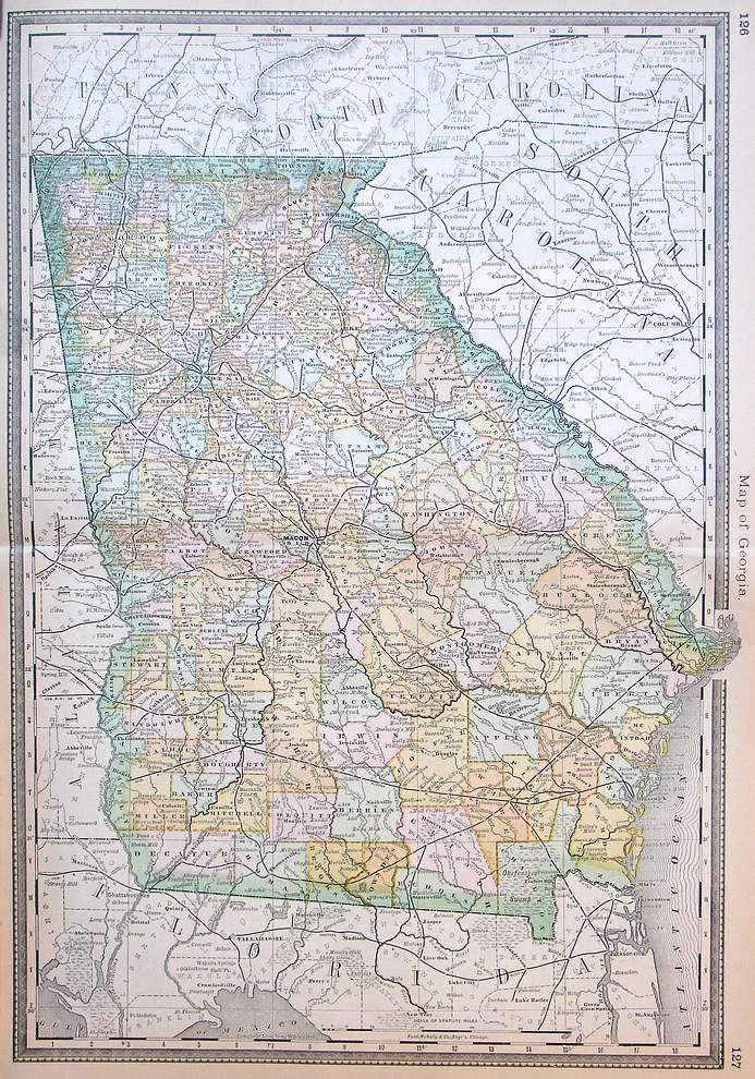 Map Of Georgia – The Old Map Gallery