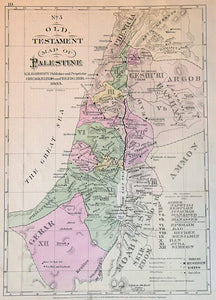 Old Testament Map of Palestine