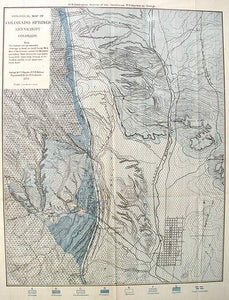 Geological Map of Colorado Springs and vicinity