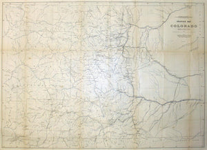 (Colorado Rivers) Drainage Map of Colorado