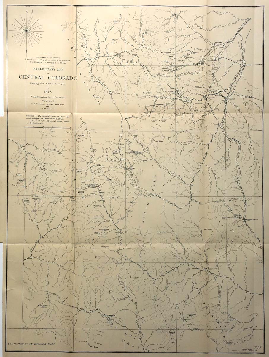 (CO.) Preliminary Map of Central Colorado